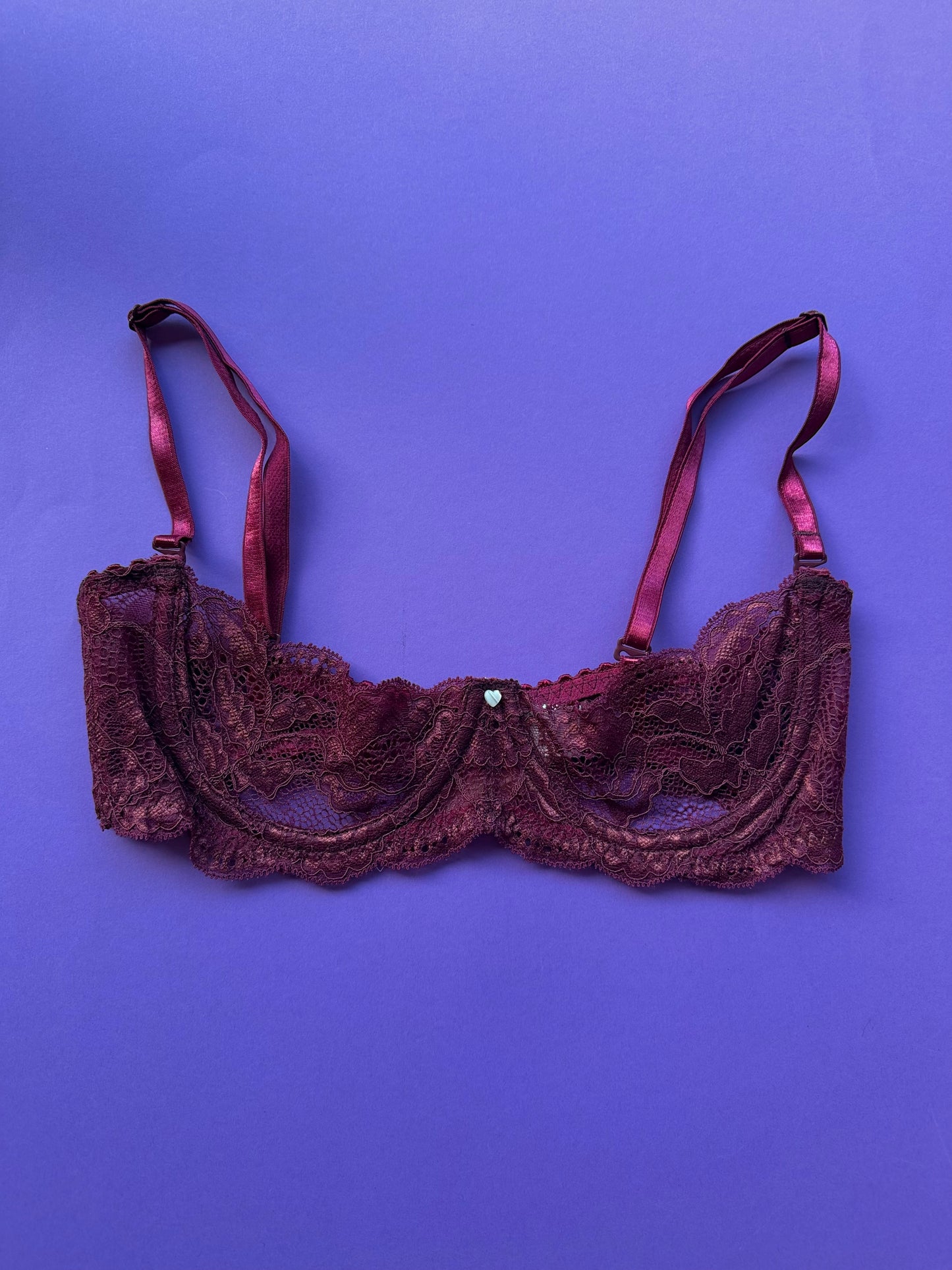 Clo: Fortuna Abierto Half Cup Bra - Crushed Berry