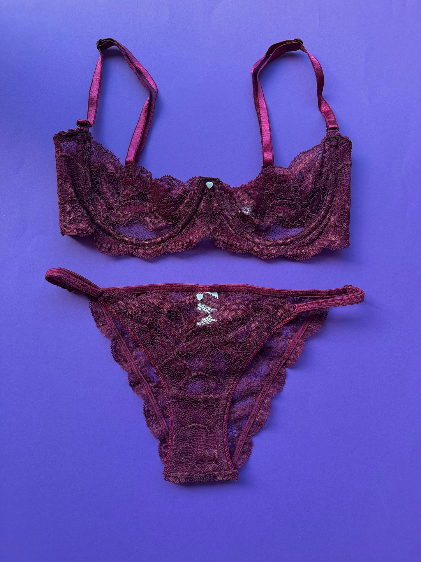 Clo: Fortuna Abierto Half Cup Bra - Crushed Berry