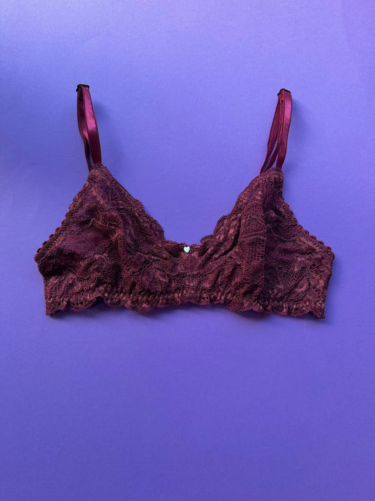 Clo: Fortuna Lace Wireless Soft Bra - Crushed Berry