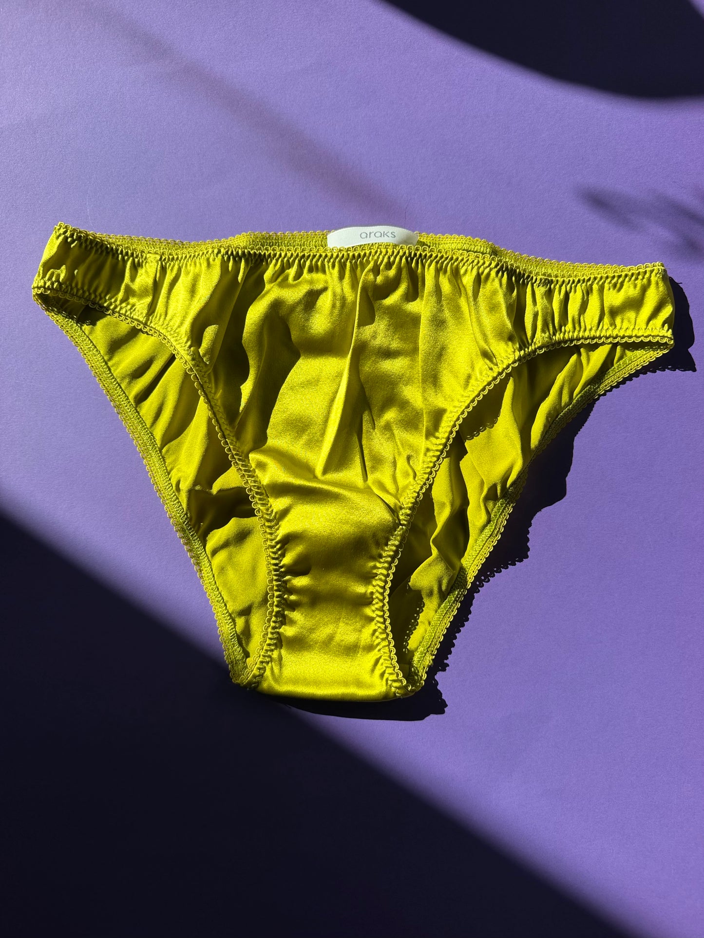 Araks: Gwyneth Silk Panty - Chartreuse