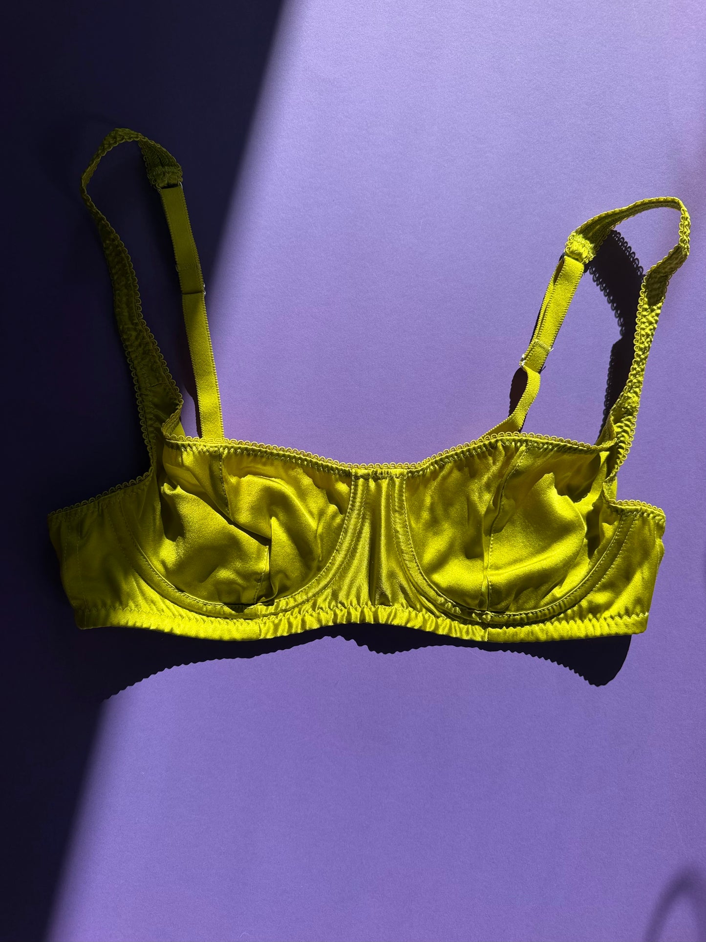 Araks: Gita Silk Underwire Bra - Chartreuse