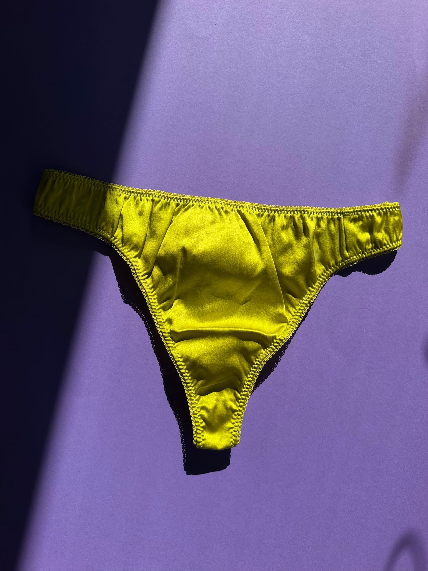 Araks: Grier Silk Thong - Chartreuse
