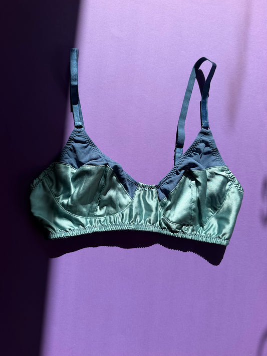 Araks: Willow Silk Wireless Bralette - Aegean