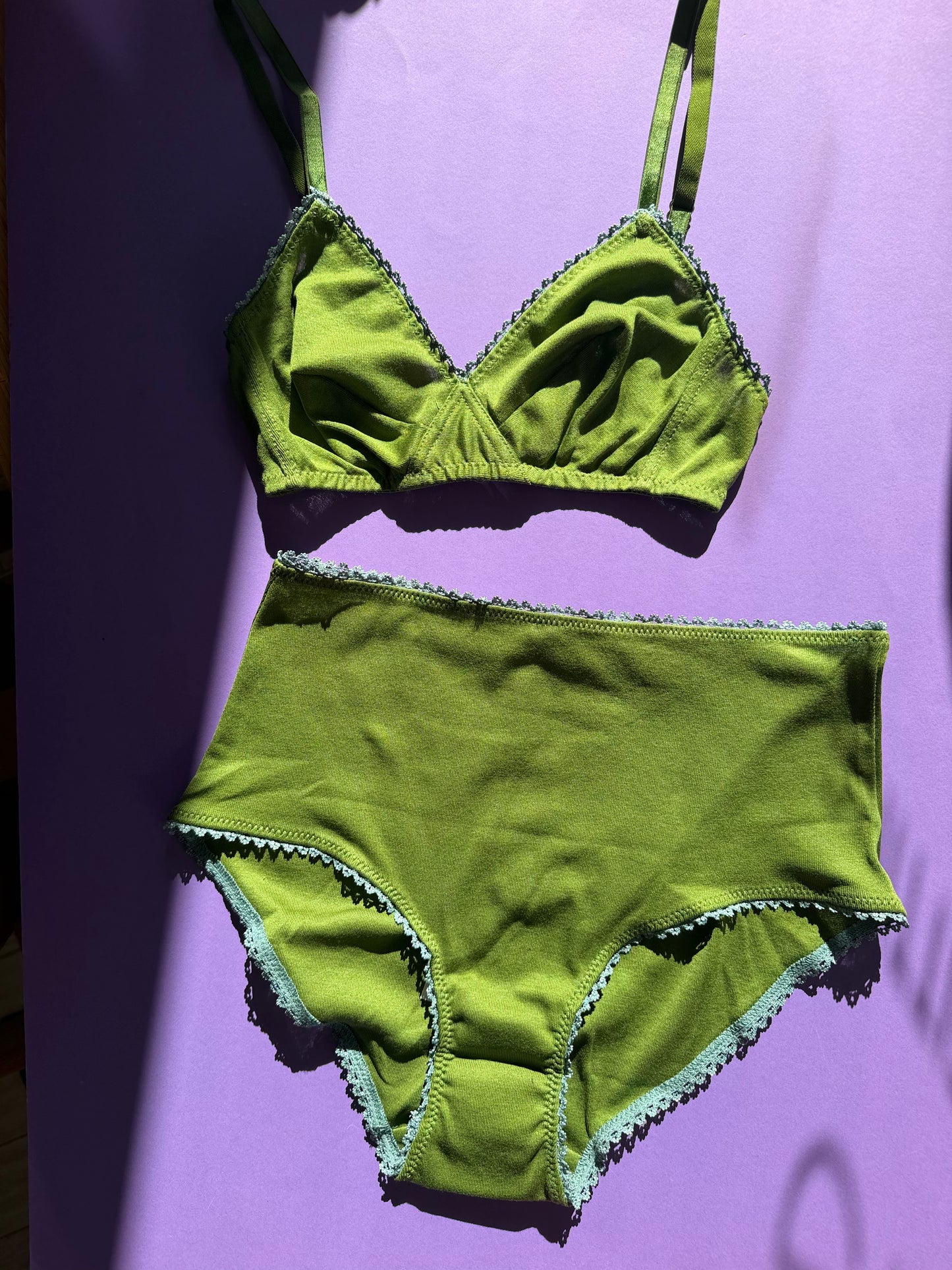 Araks: Mabel High-Waisted Cotton Panty - Moss
