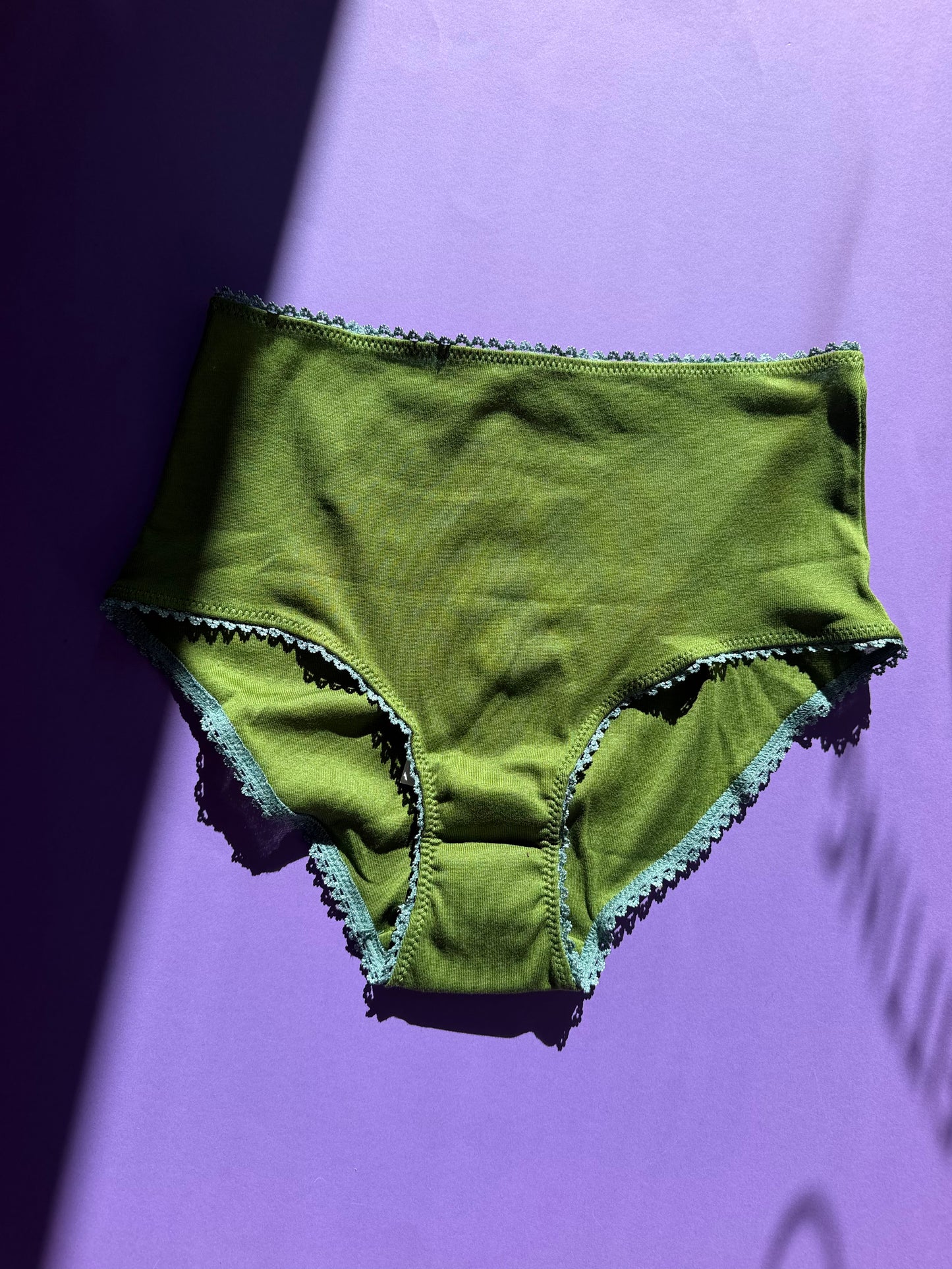 Araks: Mabel High-Waisted Cotton Panty - Moss