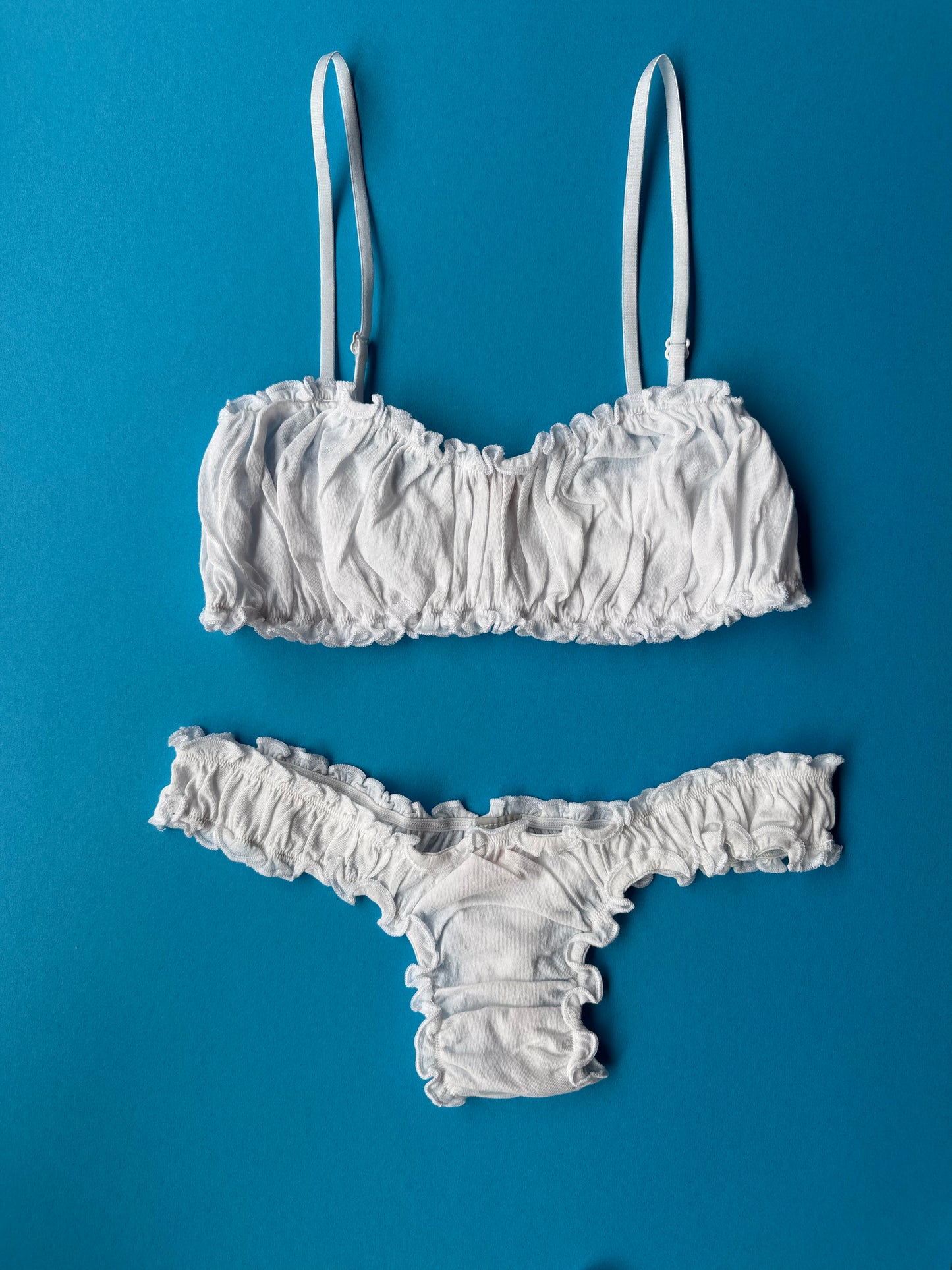 Only Hearts: Pearl Organic Cotton Thong - White