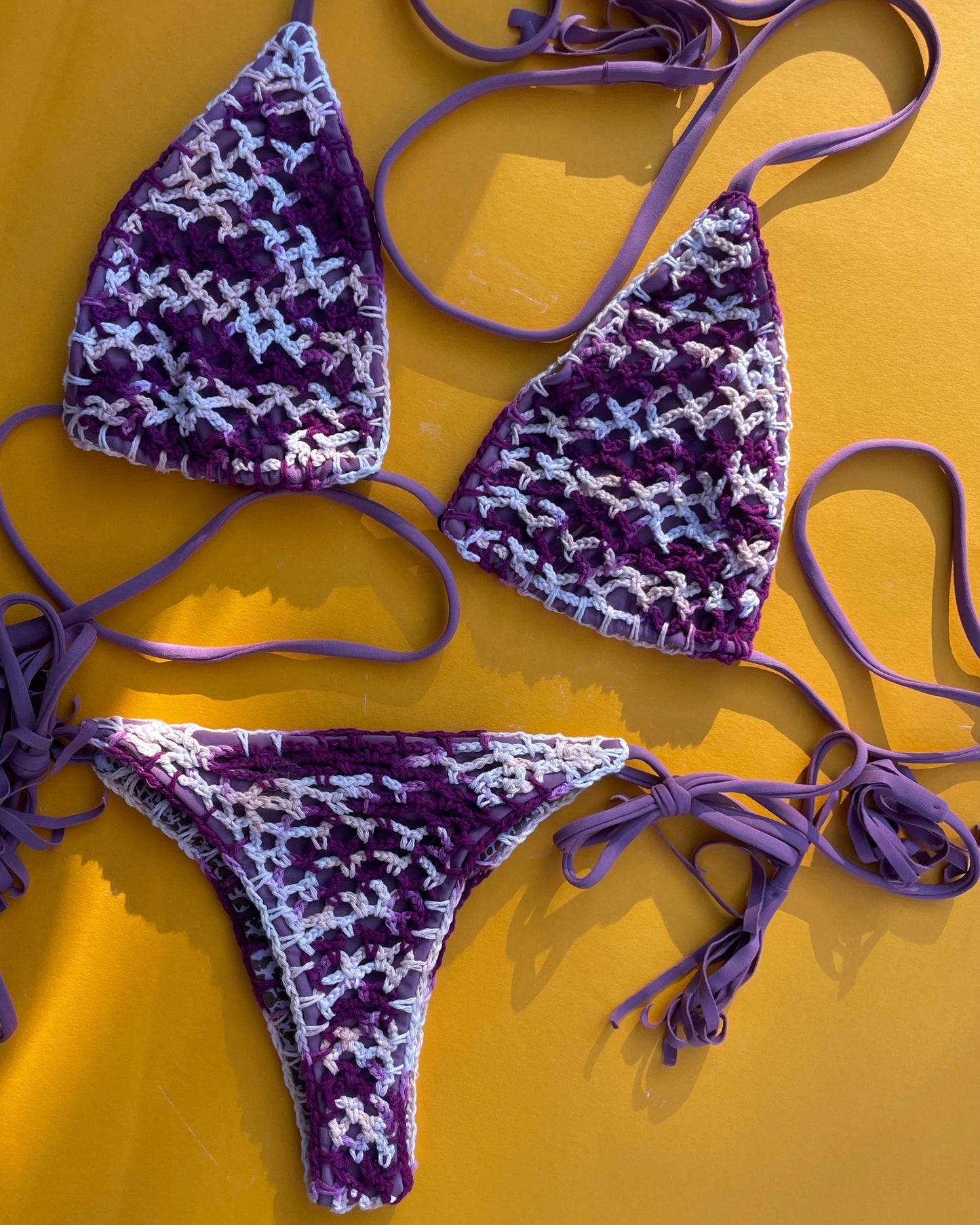 Acacia: Lisboa Crochet Bikini Top - Thistle