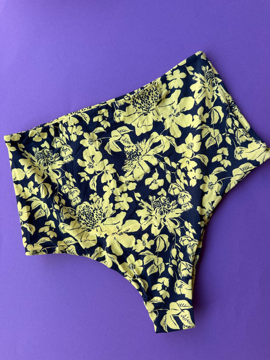 Acacia: Seychelles High-Waisted Bikini Bottom - Kazu Print