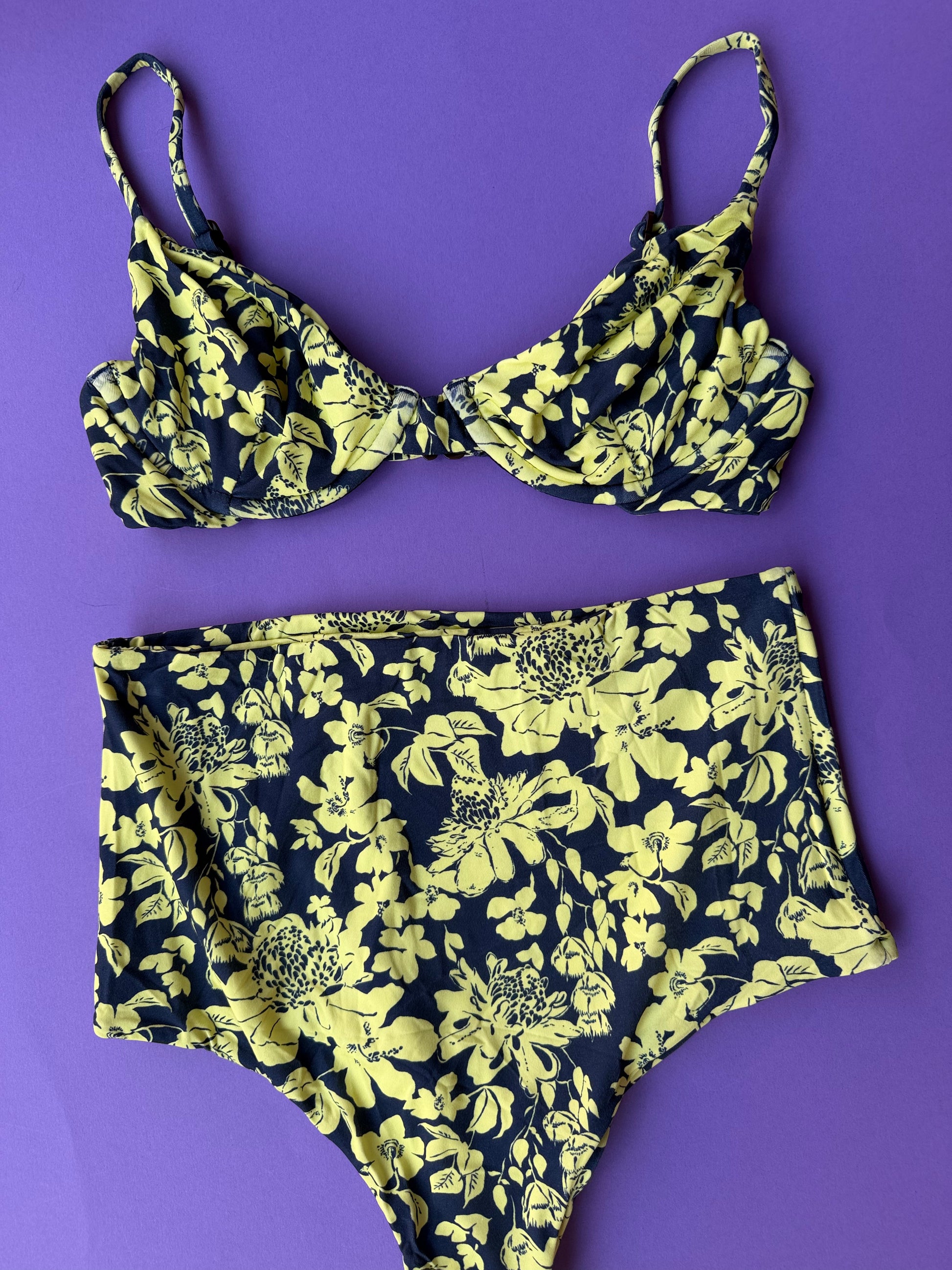 レア　Acacia Swimwear アカシア ビキニセット Acacia: Seychelles High-Waisted Bikini Bottom - Kazu Print – Azaleas