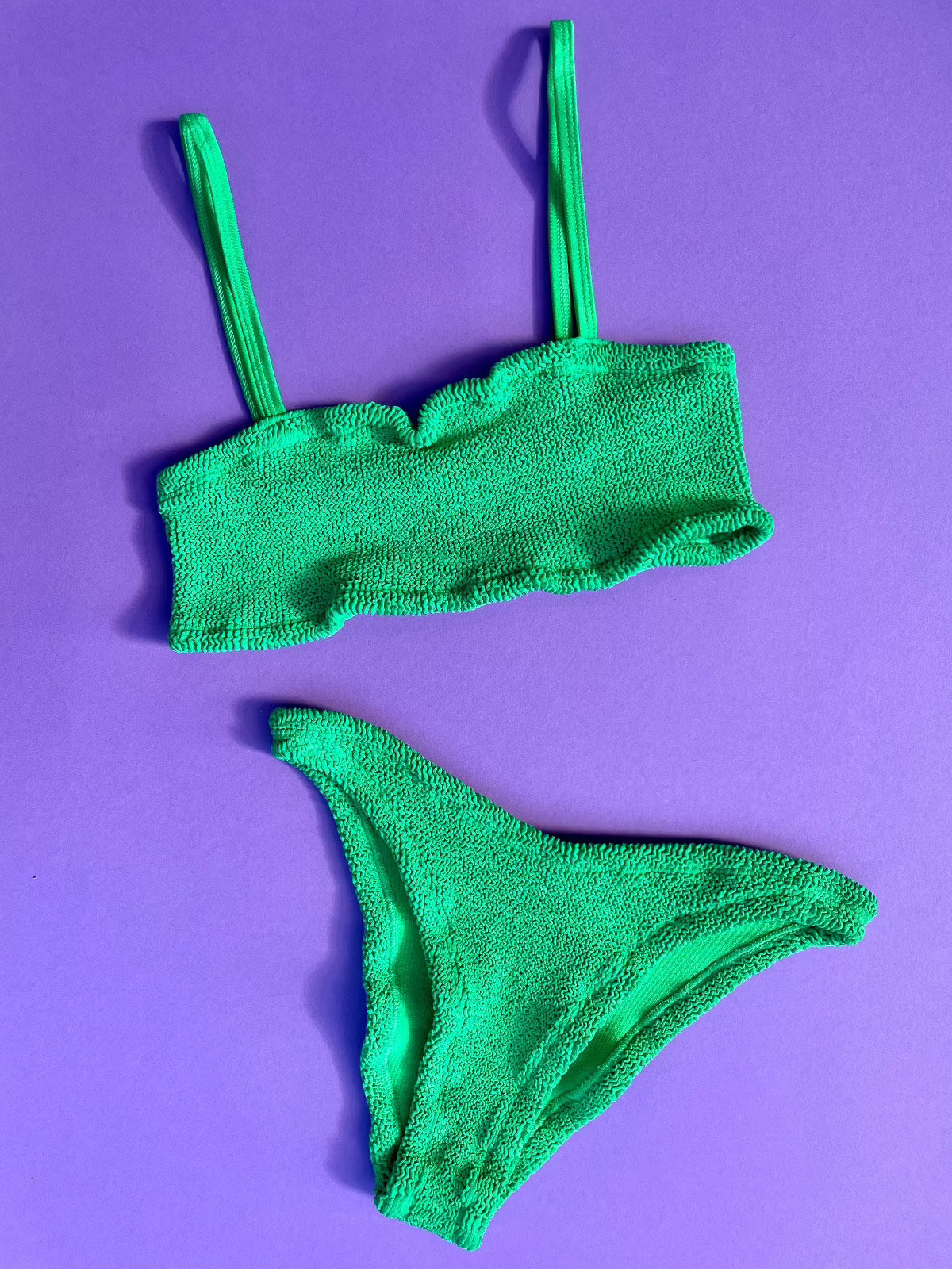 Hunza G: Gigi Straps Bikini Set - Emerald
