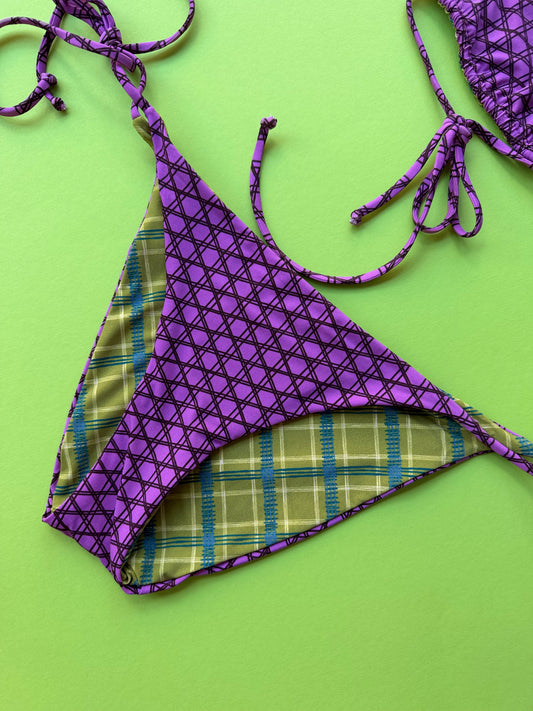 Siyu: Dufay Reversible Tie Side Bikini Bottom - Legally Blonde