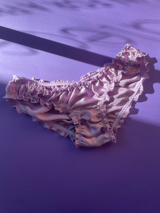 Clare Bare: Oleander Silk Bloomer - Purple