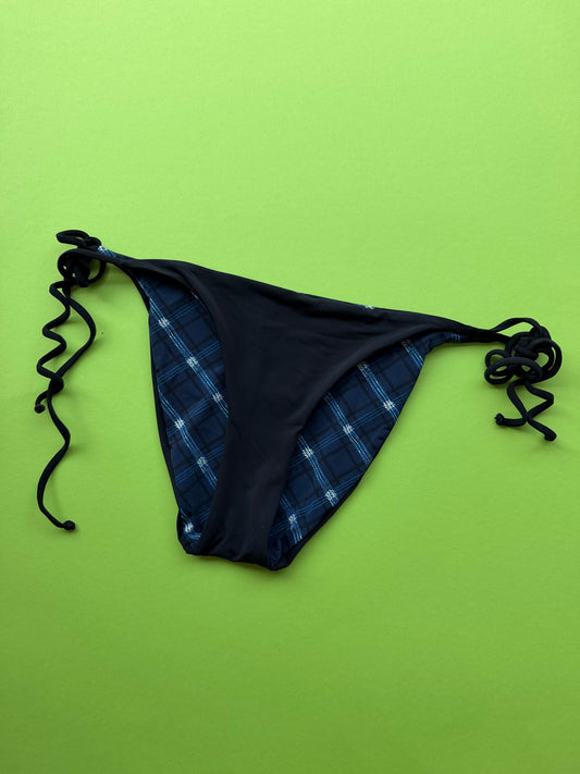 Siyu: Desprez Reversible Tie Side Bikini Bottom - Dark Night