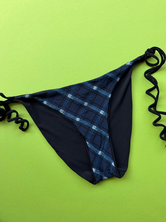 Siyu: Desprez Reversible Tie Side Bikini Bottom - Dark Night