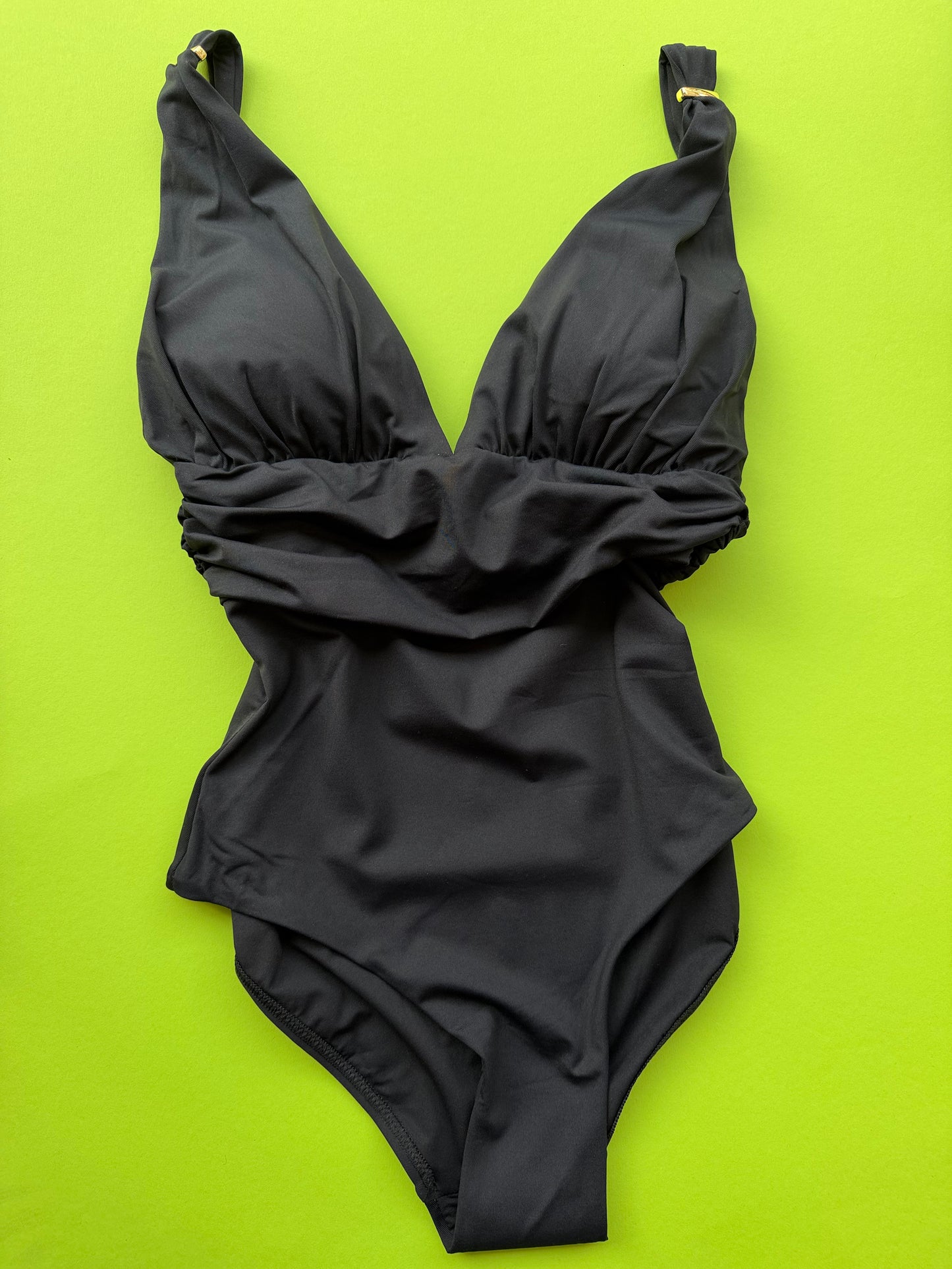 Melissa Odabash: Panarea Plunge One Piece - Black