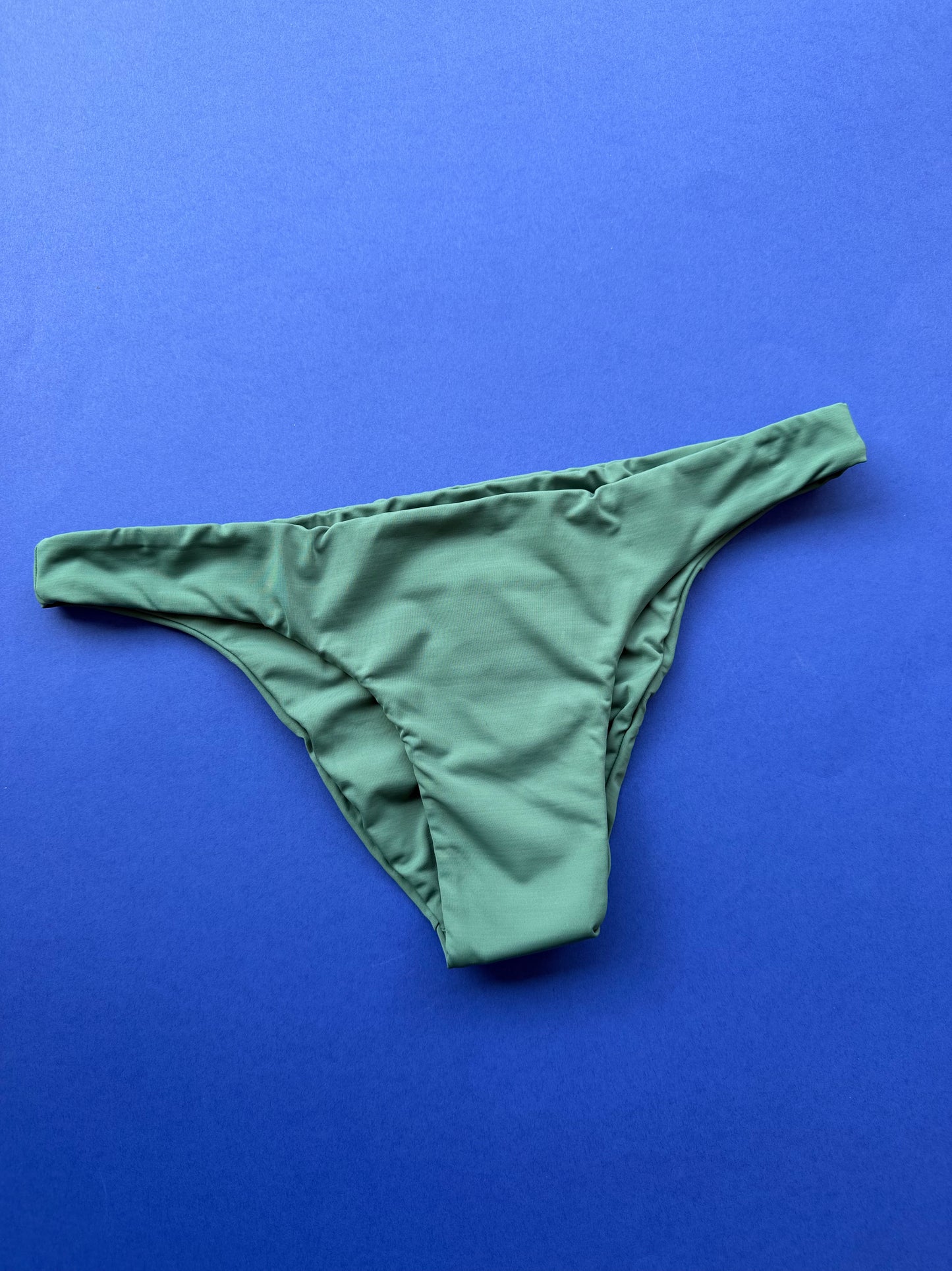 Haight: Thin Basic Low Bikini Bottom - Seaweed Green