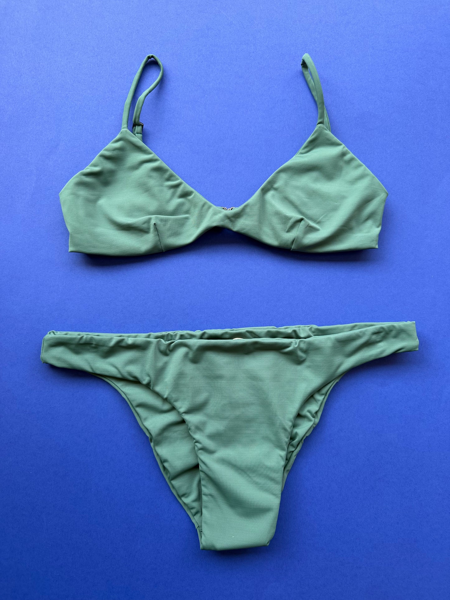 Haight: Thin Basic Low Bikini Bottom - Seaweed Green