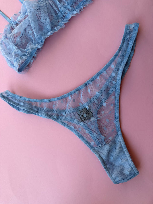 Only Hearts: Coucou Lola Basic Thong - Periwinkle