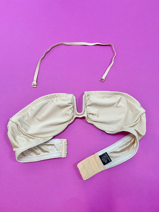 Only Hearts: Second Skins Strapless/Halter Bra - Beige