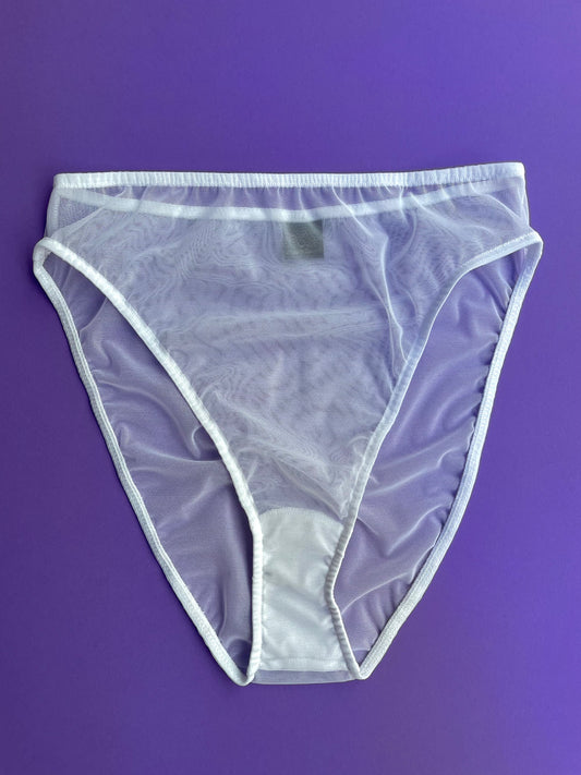 Only Hearts: Whisper High Cut Brief - White