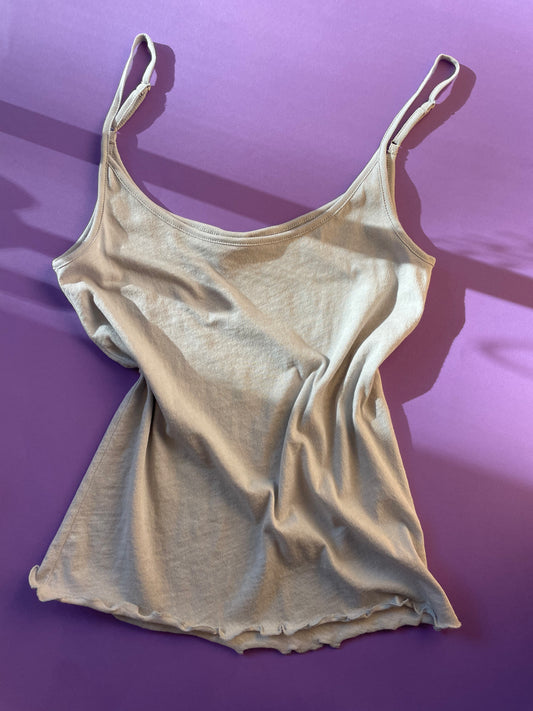 Only Hearts: Organic Cotton Pearl Cami - Sage Gray