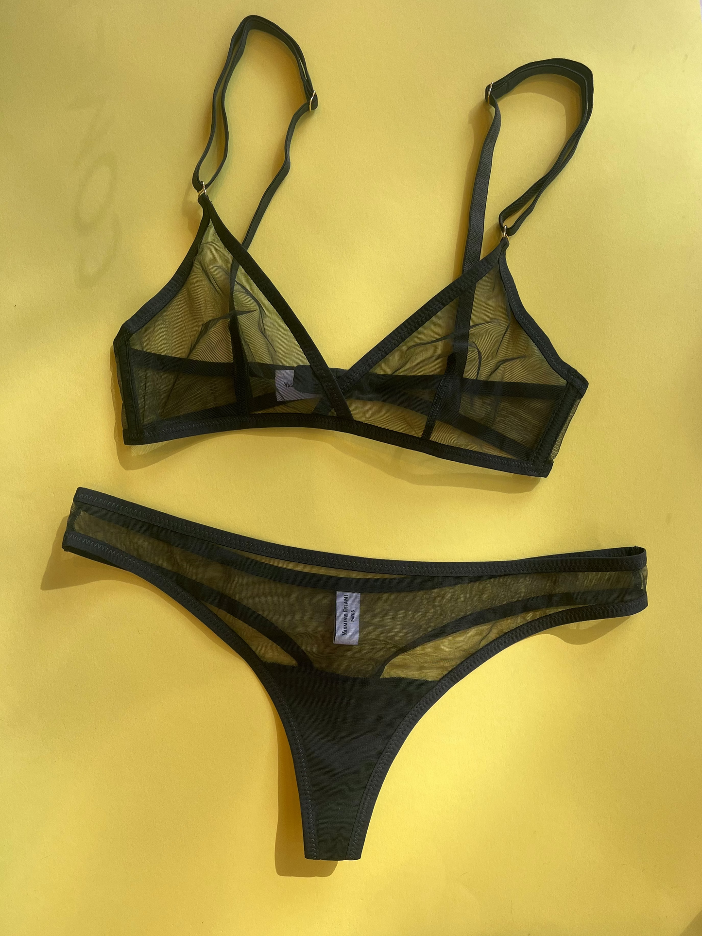 Yasmine Eslami: Jeanne Soft Bra - Black Forest