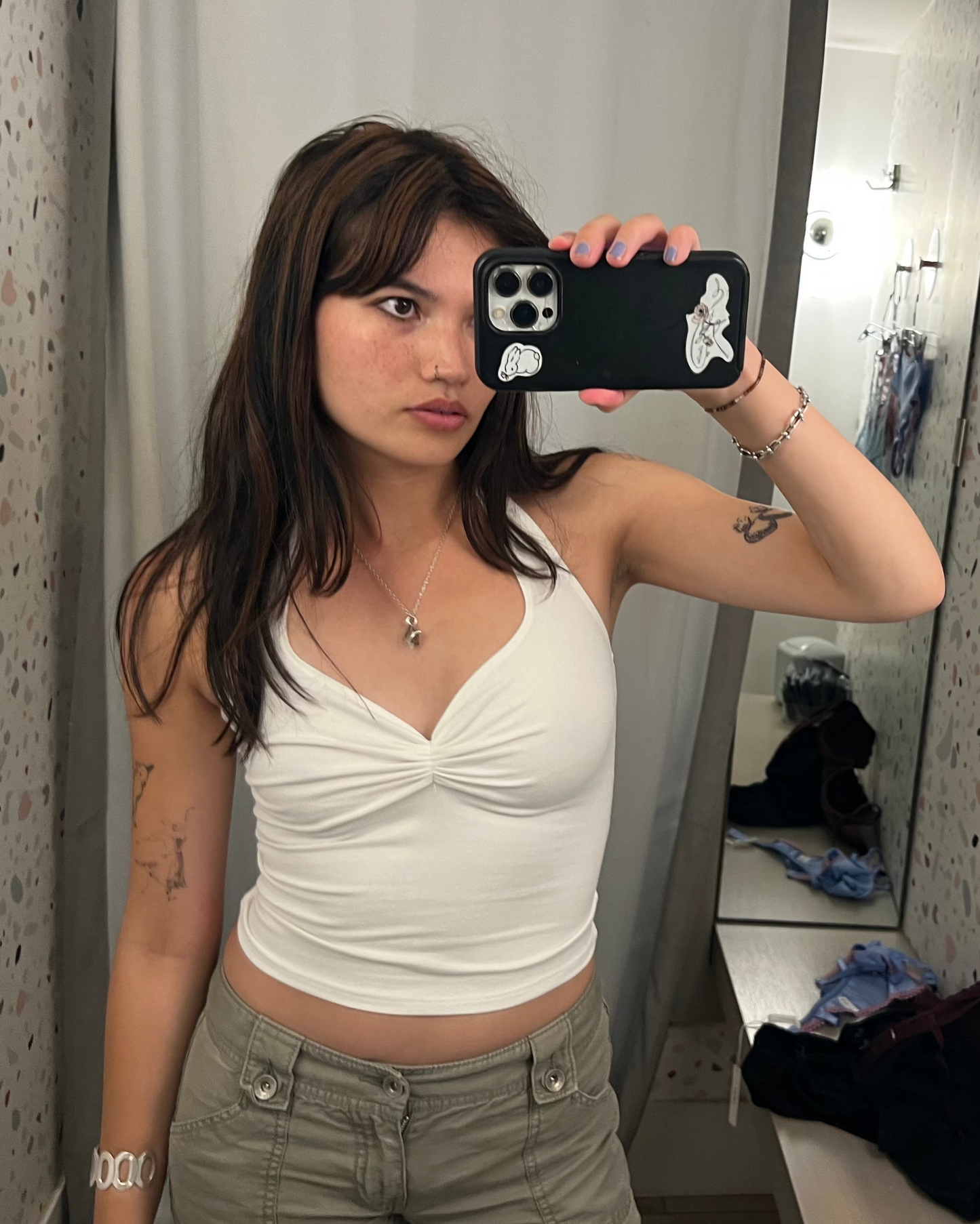 Gil Rodriguez: Corazon Halter Top - White
