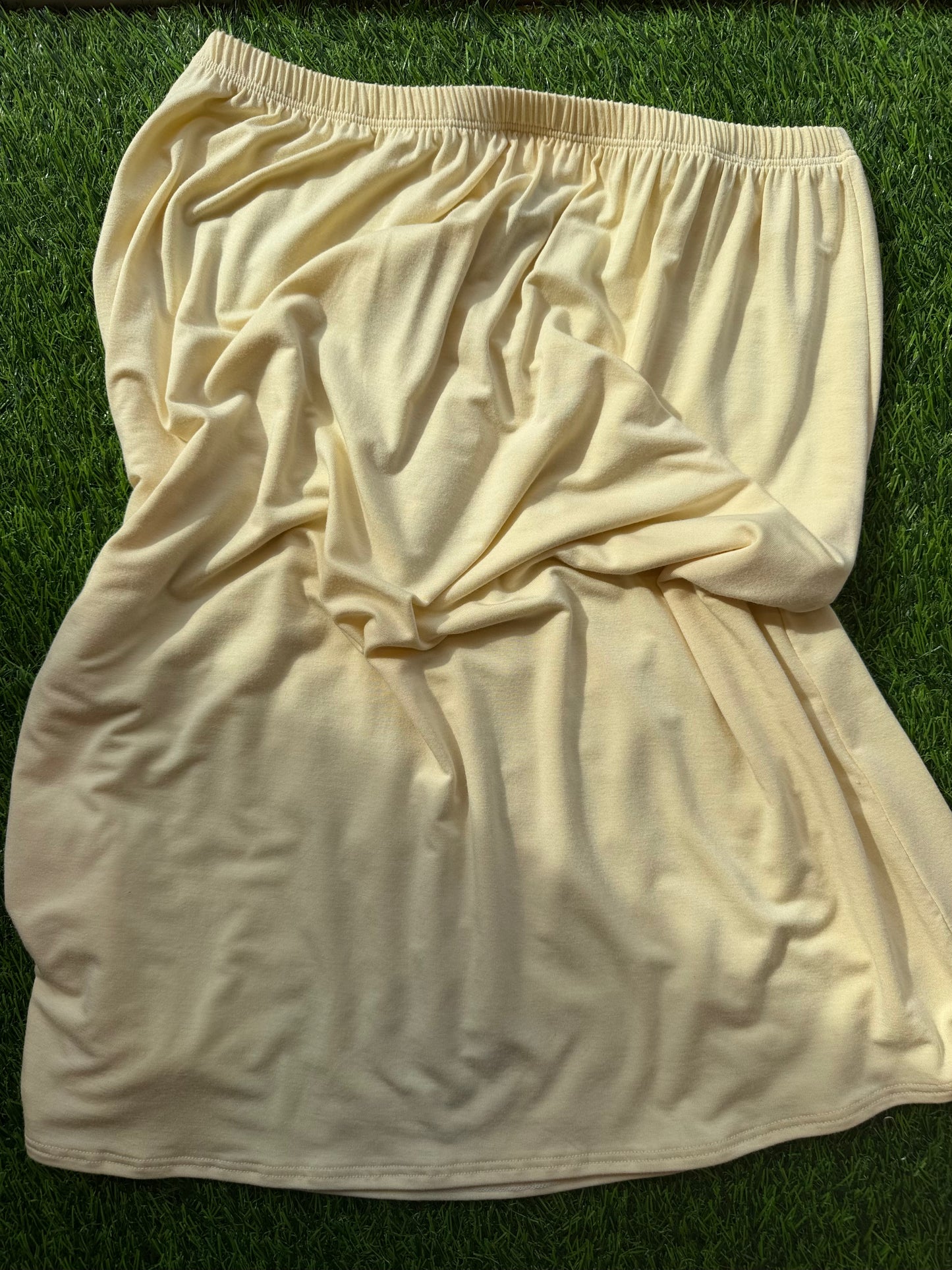 Kye Intimates: Recline Bamboo Skirt - Limoncello
