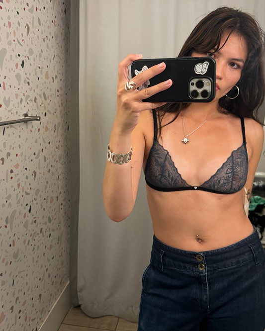 Clo: Selva Triangle Bra - Saxony Blue