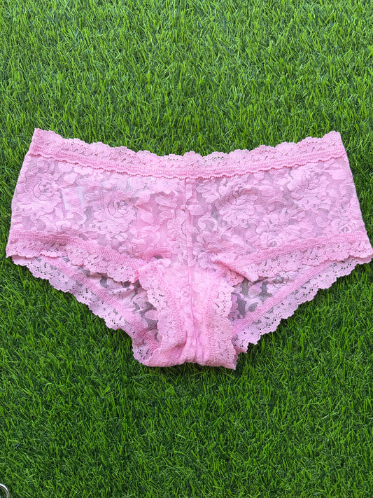 Hanky Panky: Lace Boyshort - Strawberry Lemonade