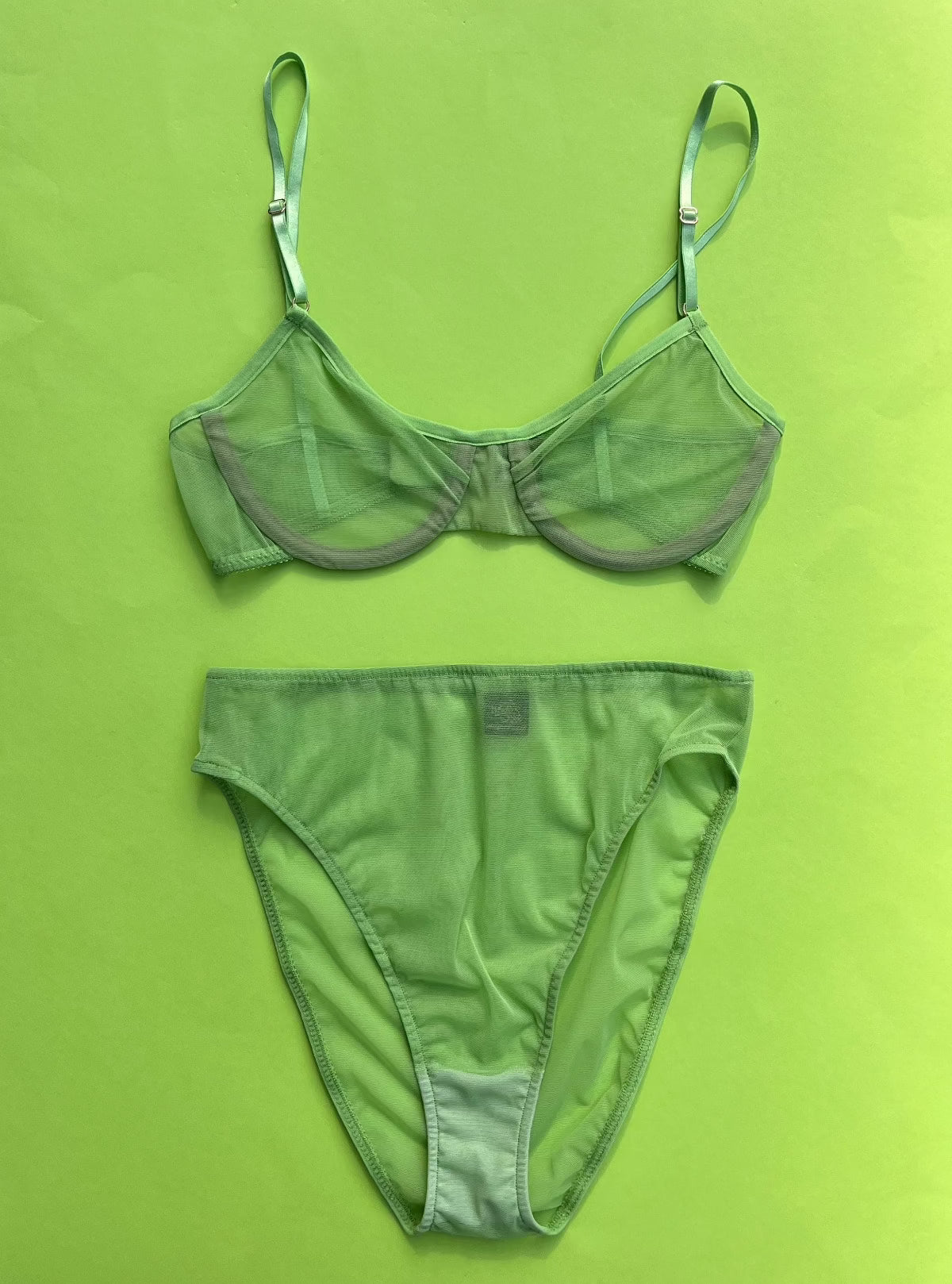 Only Hearts: Whisper High Cut Brief - Cucumber