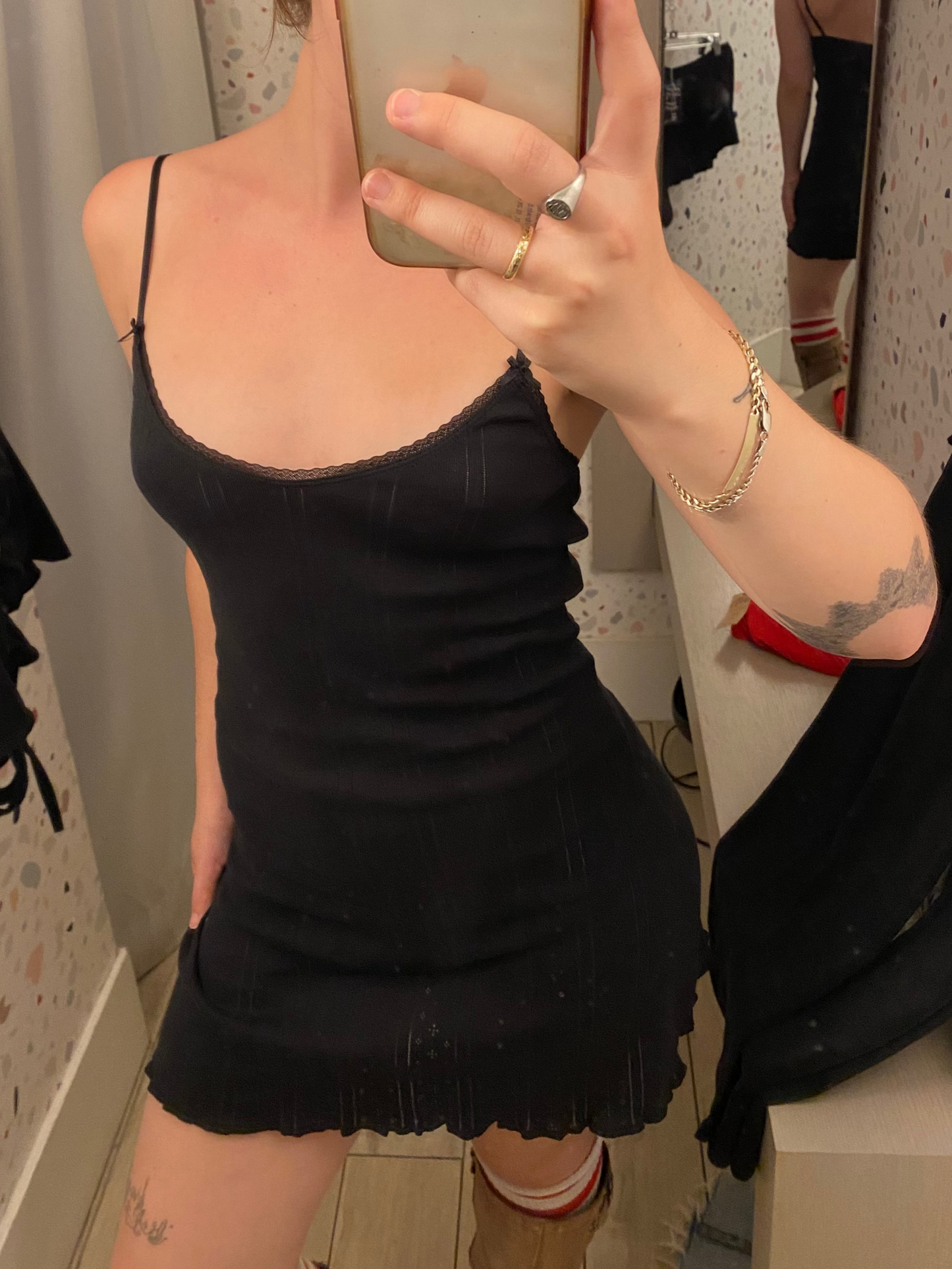 Cou Cou Intimates: The Cami Slip Dress - Black