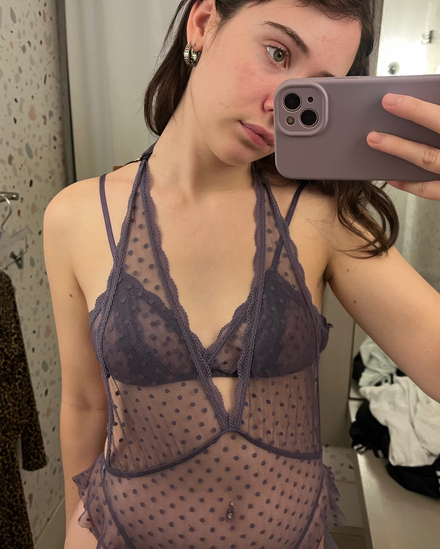 Only Hearts: Coucou Lola Bettie Teddy - Plum