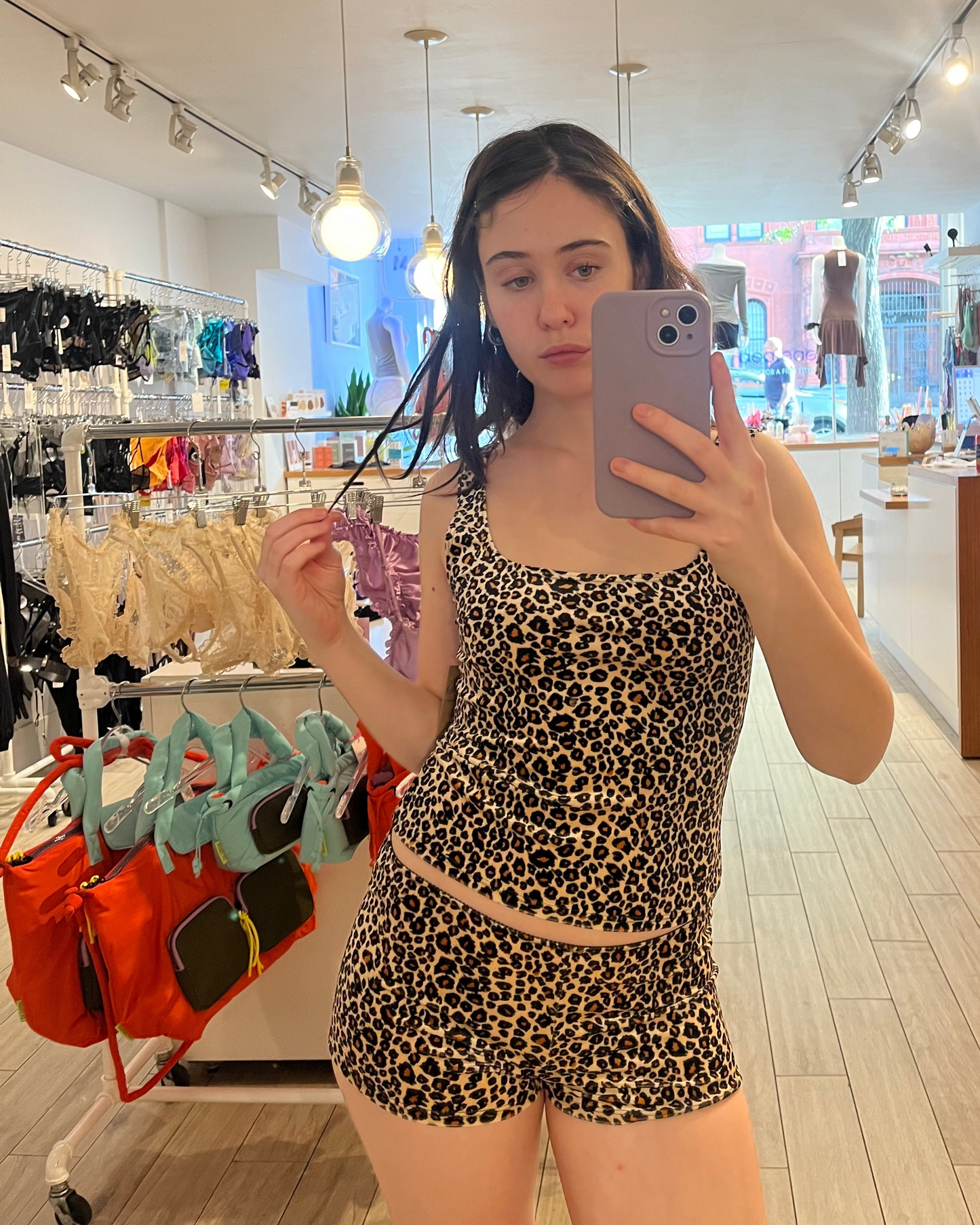 Only Hearts: Cat Nap Portrait Tank - Leopard