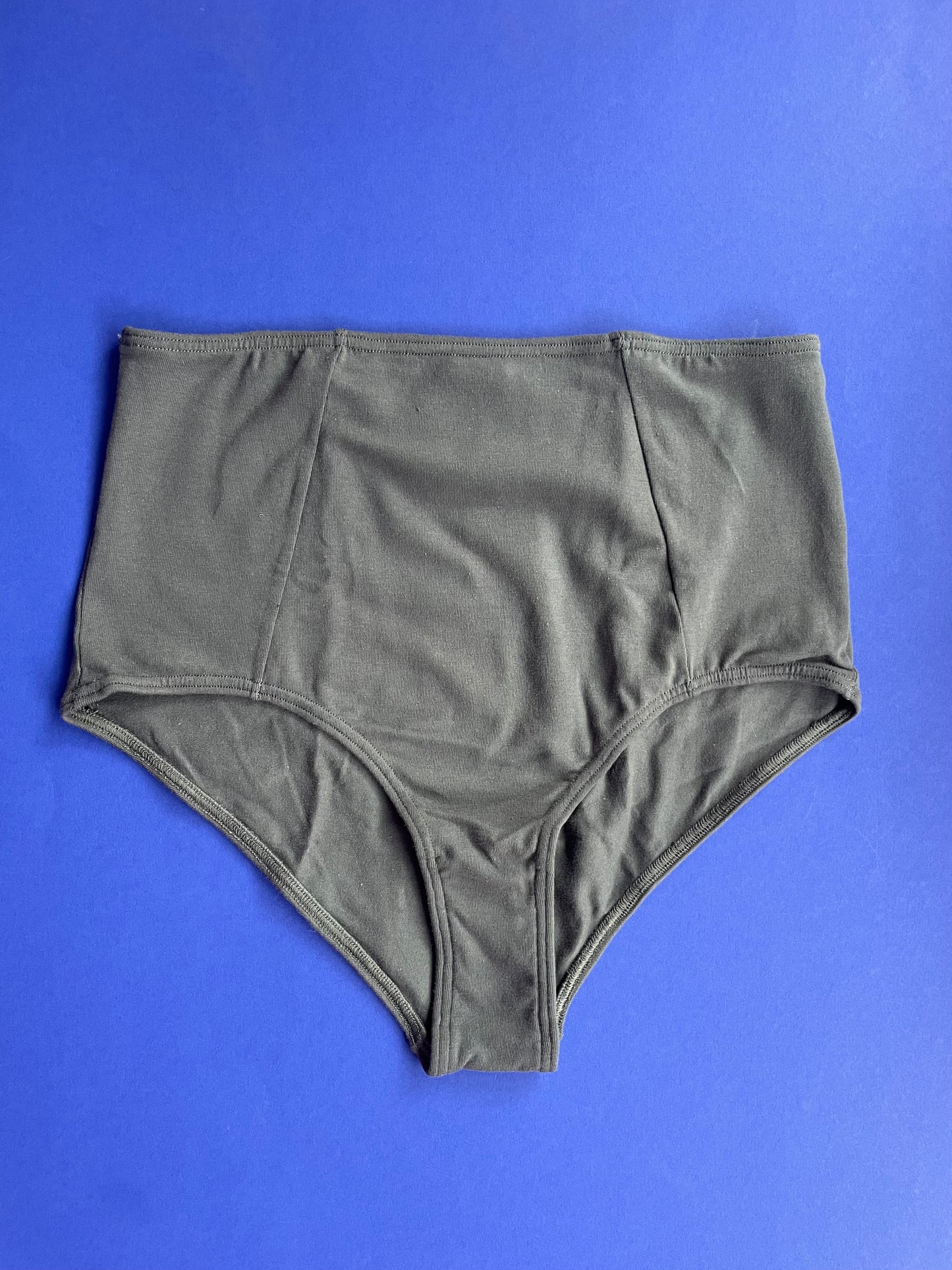 Calomel: Kuyana High-Waisted Brief - Dark Grey