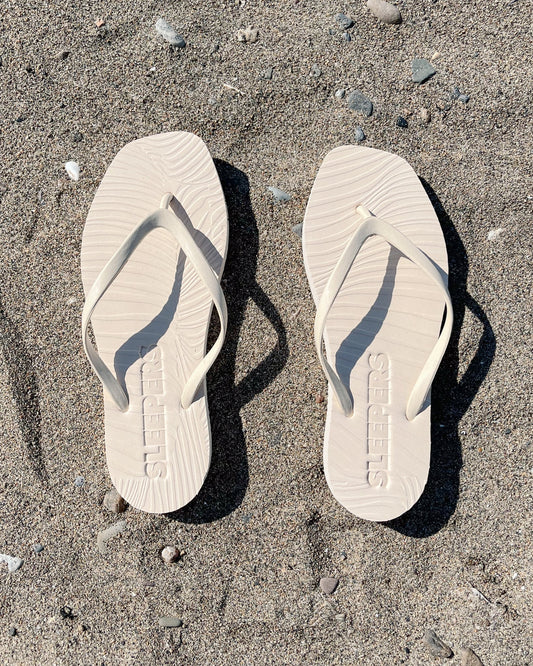 Sleepers: Tapered Square Flip Flop - Eggnog