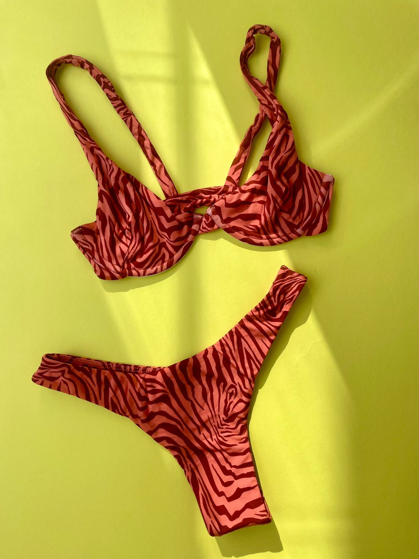 Acacia: Geneva Underwire Bikini top - Neon Mares