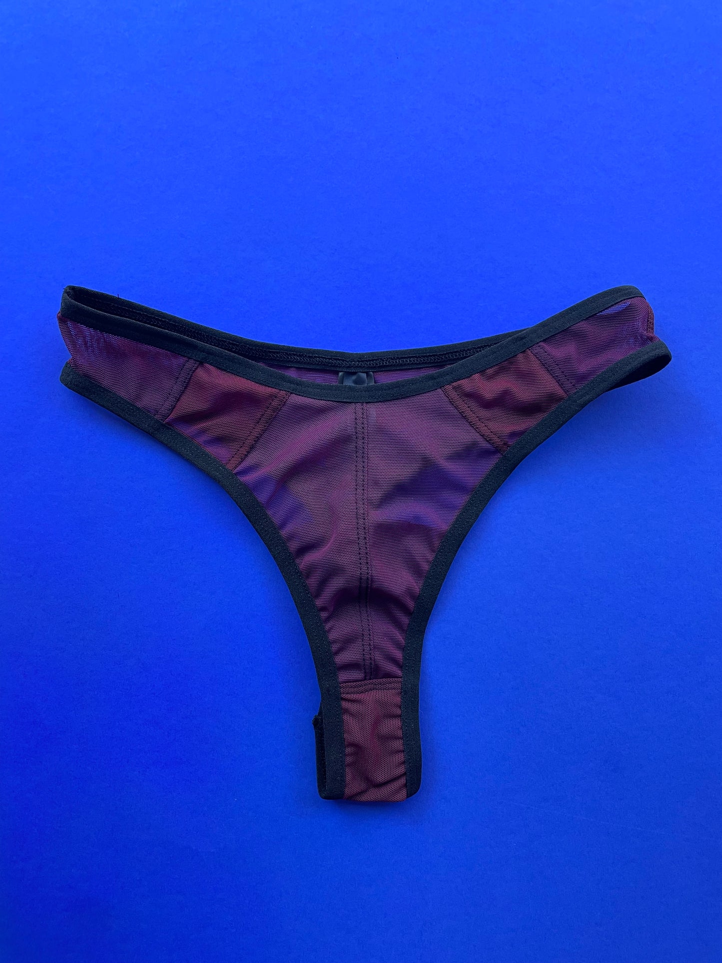 Bully Boy: Stevie Mesh Thong - Wine/Maroon