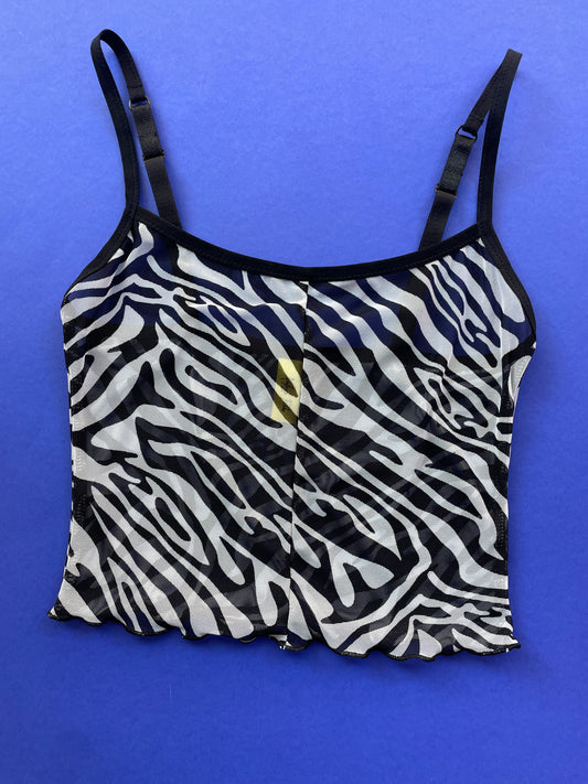 Kayleigh Peddie: Ava Crop Top - Zebra