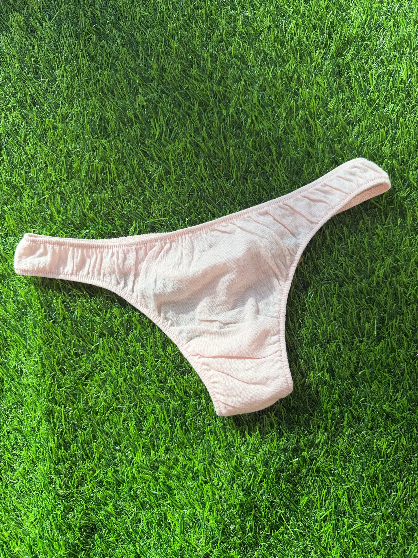 Only Hearts: Organic Cotton Basic Thong - Cotton Candy