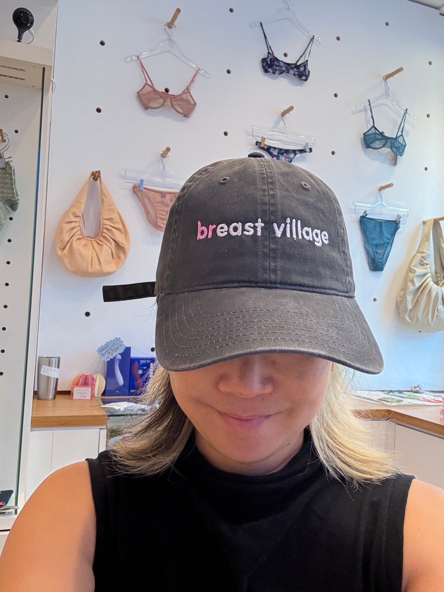 Azaleas: Breast 🎀 Village Hat - Grey