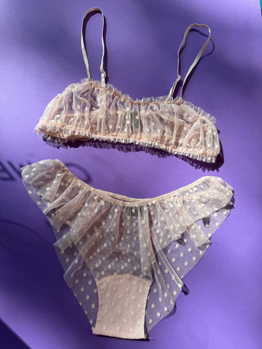 Only Hearts: Coucou Lola Joey Bralette - Petal Pink