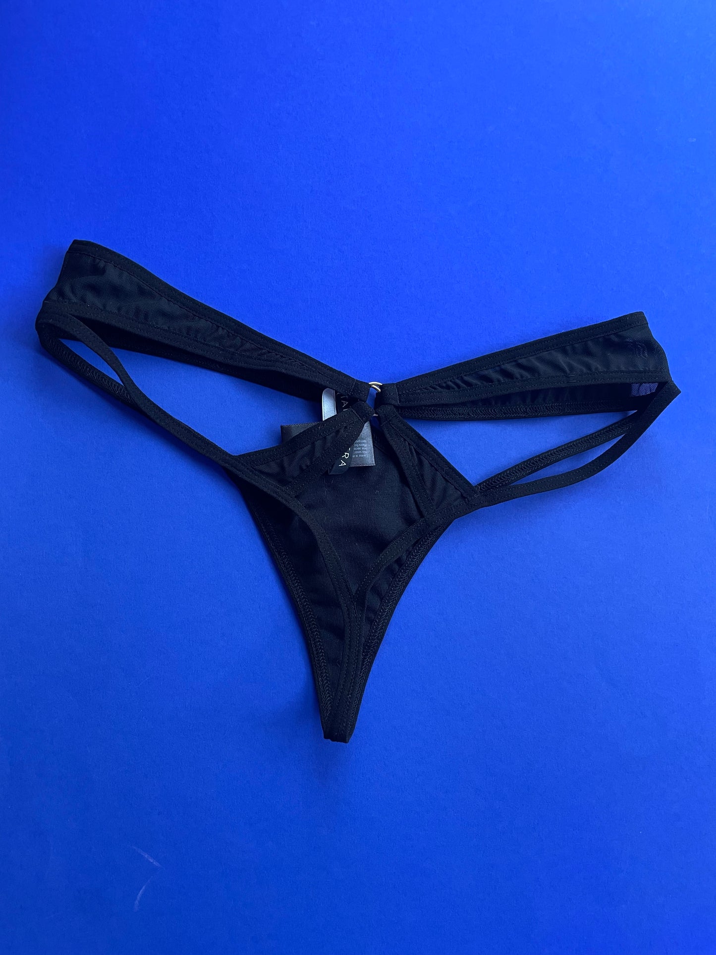 Marika Vera: Ruby Cutout Thong - Black