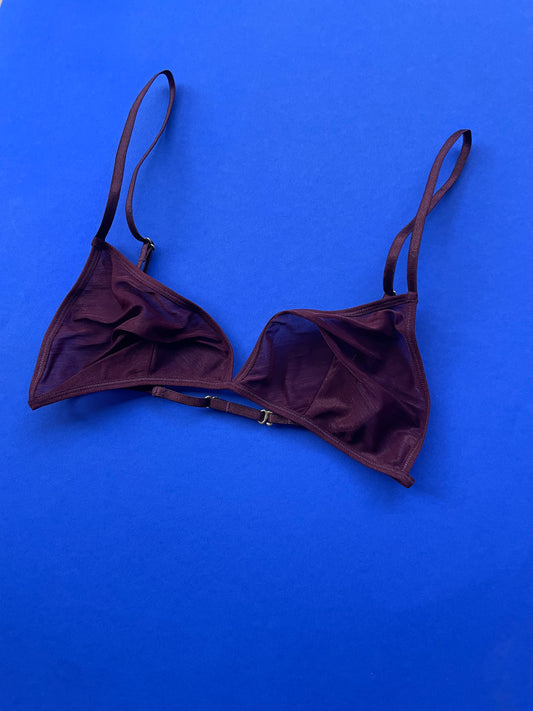 Marika Vera: Moore Triangle Bra - Burgundy