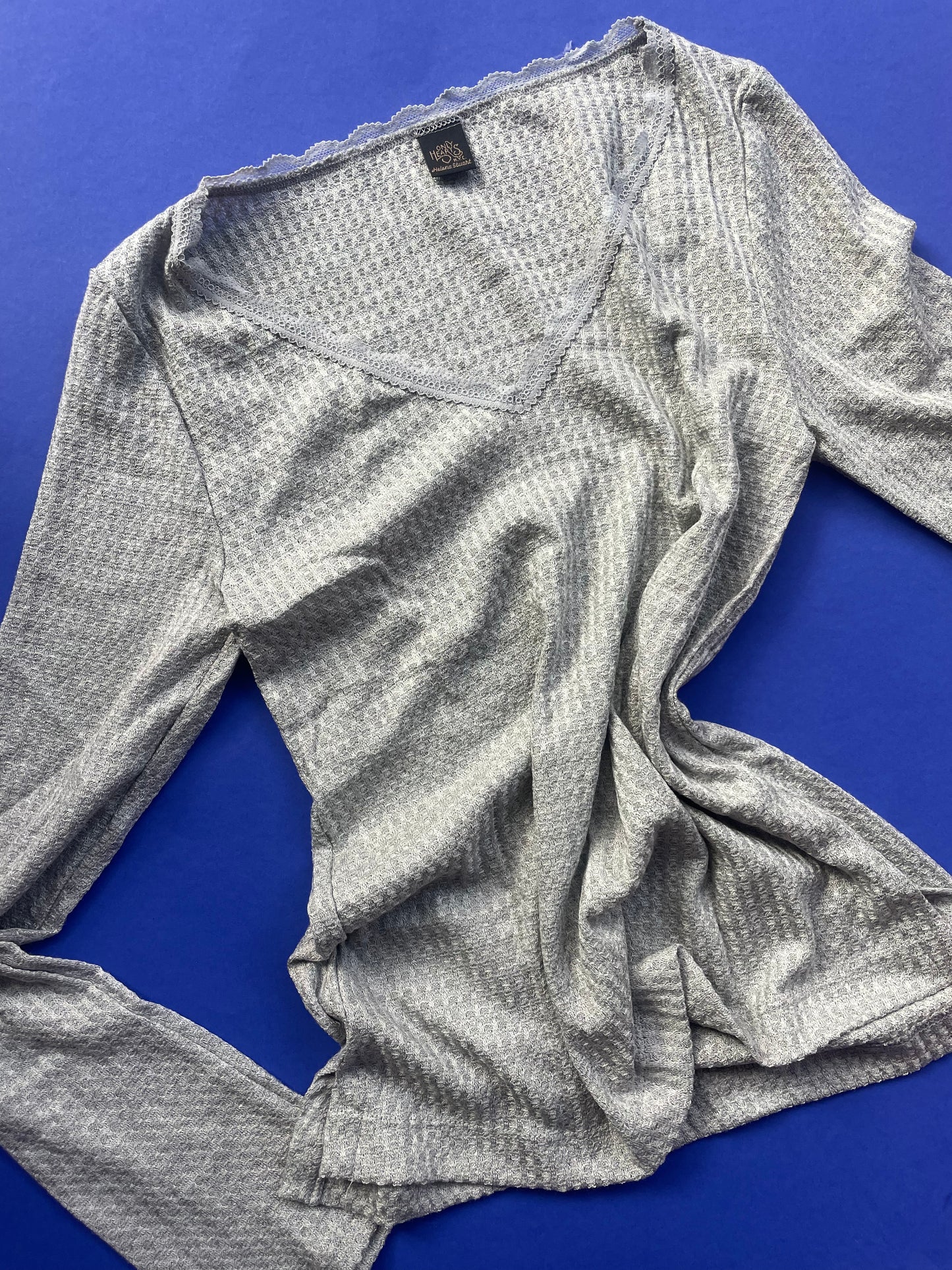 Only Hearts: Waffle Park Pant - Heather Grey