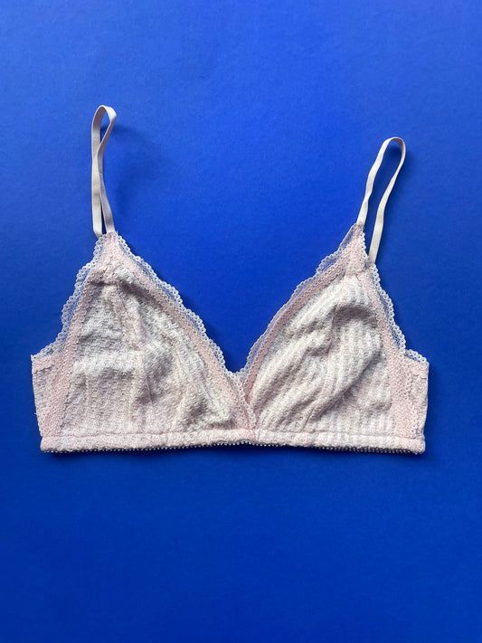 Only Hearts: Waffle Theo Bralette - Petal Pink
