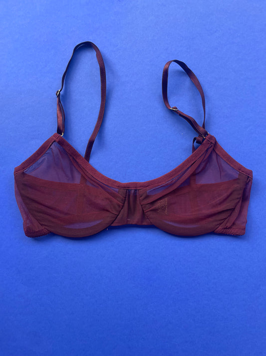 Only Hearts: Whisper Underwire Bra - Blackberry