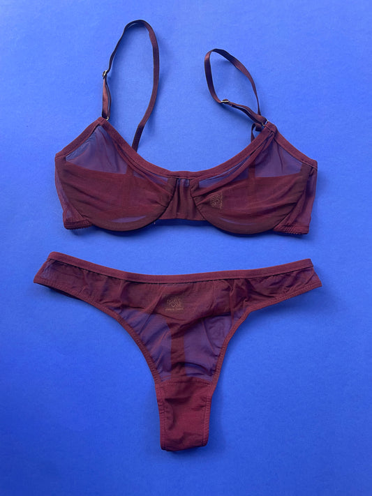 Only Hearts: Whisper Thong - Blackberry