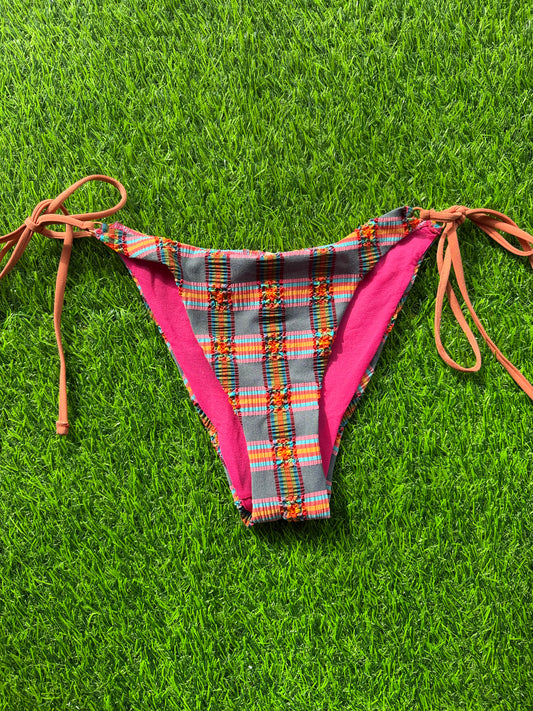Caro Luna: Barbara Tie Side Bikini Bottom - Rainbow