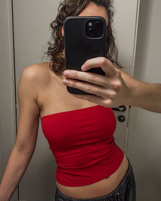 Calomel: Warmi Tube Top - Red